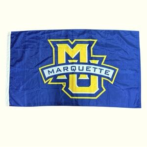 NWOT Marquette University Golden Eagles Blue and Yellow 3 x 5 Flag